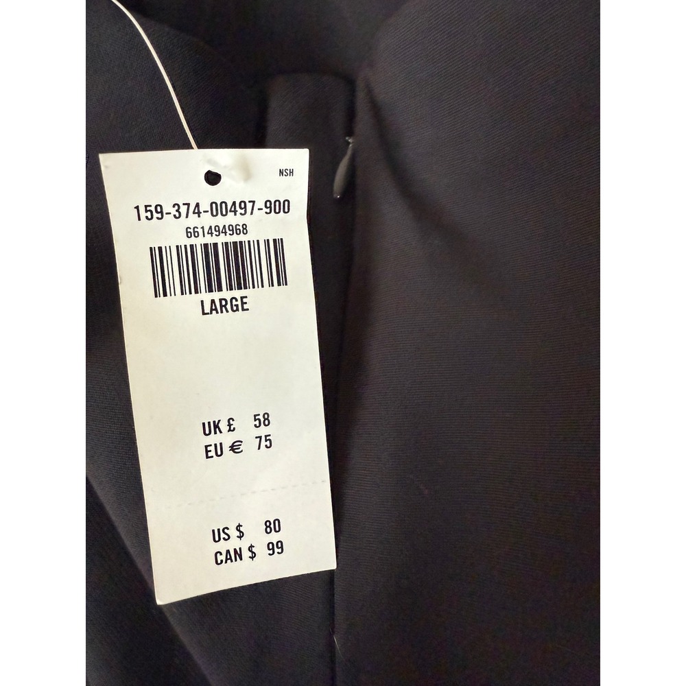 Abercrombie & Fitch Black Halter Mini Dress  Buckle‎ Large NWT 159-374-00497 - Picture 9 of 9